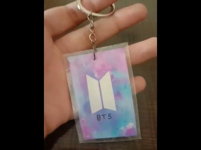 Easy and beautiful BTS diy, BTS keychain #btsdiy #homemade #keychain #keychain