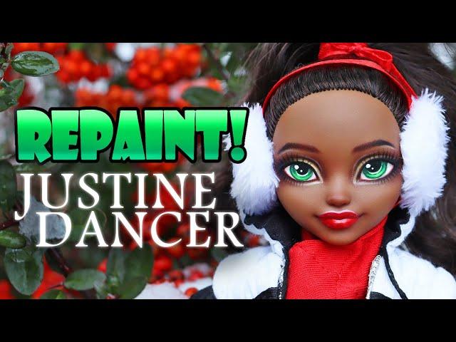 Repaint! Justine Dancer OOAK Festive Holiday Christmas Doll