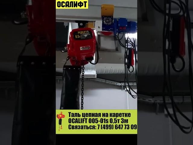 Электрическая таль цепная OCALIFT 005-01S 500кг 3м 380в