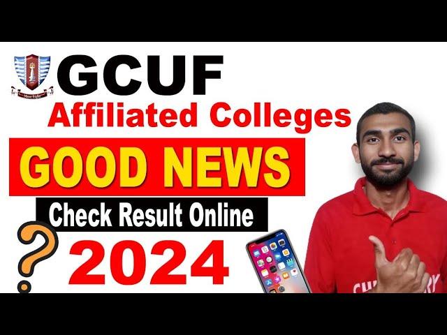 GOOD NEWS for All Affiliated Colleges GCUF Students| Result Portal Update 2024