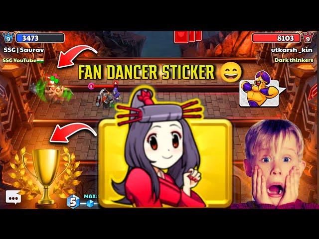 Fan Dancer Tournament Gameplay | Fan Dancer Sticker | Castle Crush: Epic Battle