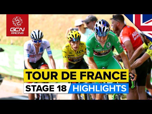 Vingegaard & Van Aert Bury Pogačar On Hautacam! | Tour De France 2022 Stage 18 Highlights