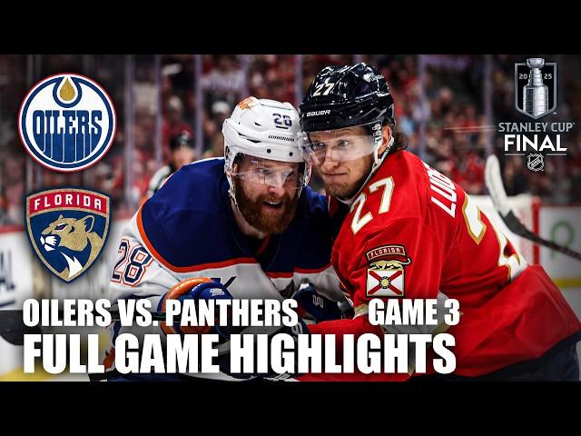 Stanley Cup Final Game 3: Edmonton Oilers vs. Florida Panthers | Full Game Highlights | ESPN NHL