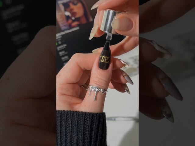 I can do it with a ️️ #nailart #gelnails #nails #ttpd #taylorswift #forafortnightchallenge