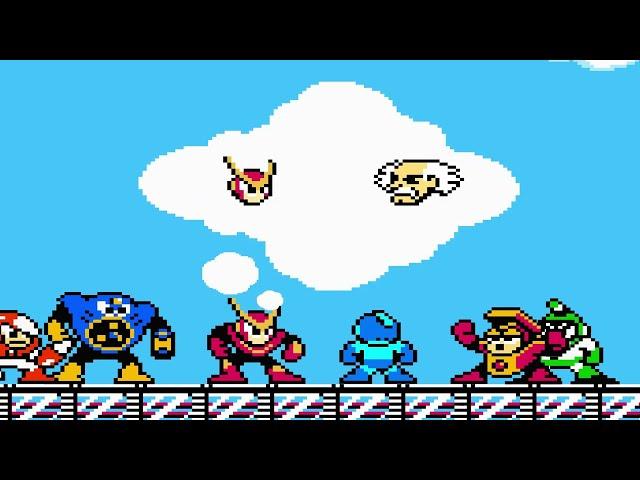 what if Mega man had to face Dr.Wily robot masters all at once (animation Parody)