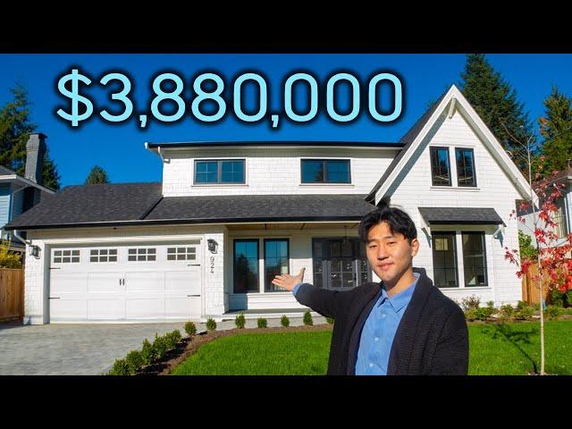 TOURING a $3,888,000 Brand New Stunning Modern Farmhouse in Vancouver BC