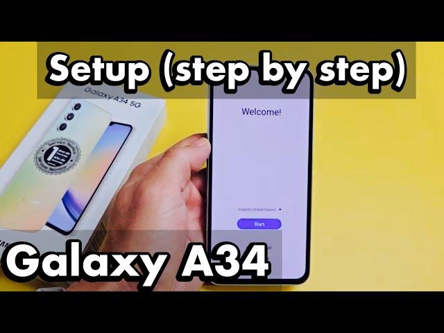 Galaxy A34: How to Setup (step by step)