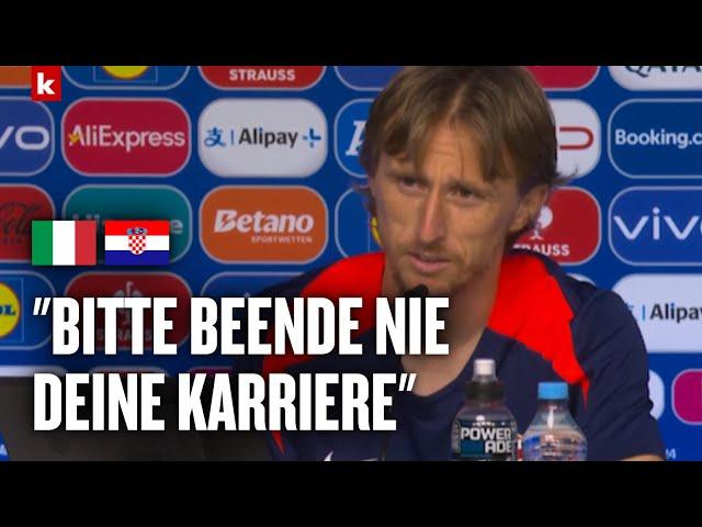 Emotionale Worte! Italienischer Journalist rührt Modric mit Dankesrede | Italien - Kroatien 1:1