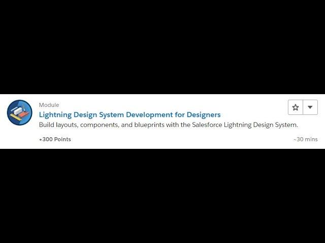 Lightning Design System Development for Designers [Salesforce Trailhead Answers]