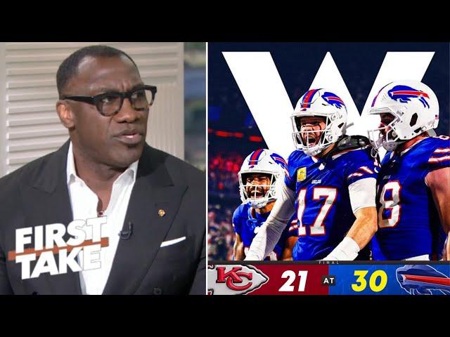 FIRST TAKE | Josh Allen is better than Mahomes! - Shannon on Bills ends Chiefs perfect season, 30-21