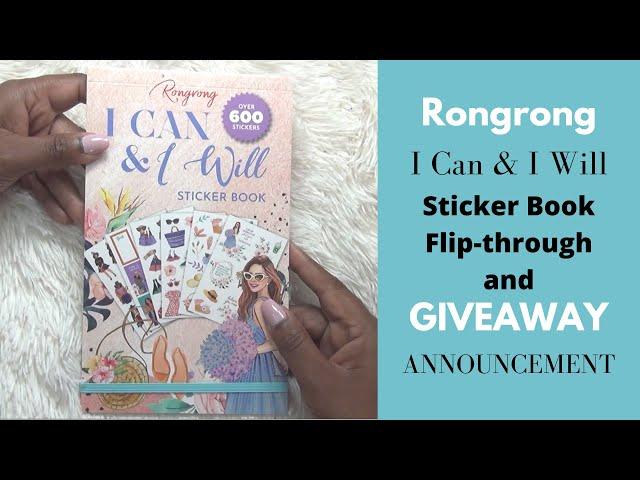 Rongrong Sticker Book Flip through and Giveaway Announcement