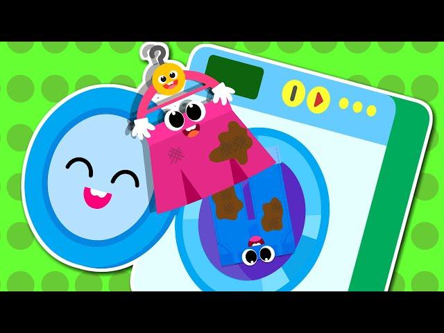 Laundry Song | We are happy laundry friends! | Good Habit Song TidiKids