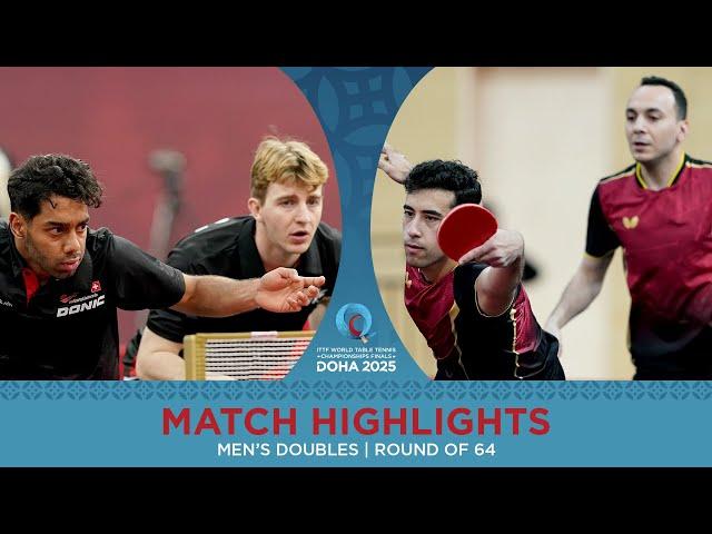 Rebetez/Vepa vs Elbeiali/Abdelaziz | Match Highlights | #ITTFWorlds2025
