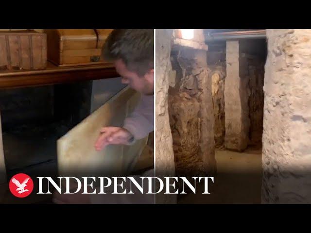 Man discovers underground tunnels below his 500-year-old family home