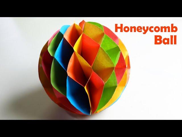 How to make a Paper Honeycomb Ball - Paper Crafts