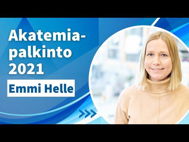 Academy of Finland Awards 2021 Emmi Helle