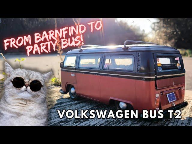 Transforming this VW Bus T2 Barn find To The ULTIMATE PARTY BUS in 10 minutes!