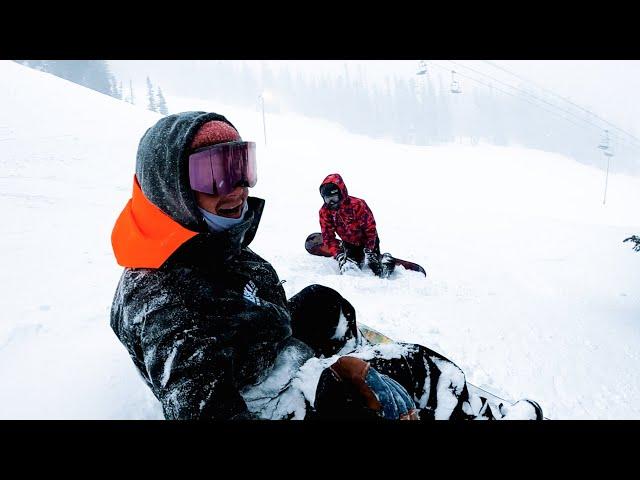 Blizzard Boarders Of An ABSOLUTE WHITEOUT!