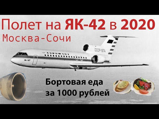 Полет на ЯК-42 из Москвы в Сочи. Ижавиа. Одна из последних возможностей полететь на регулярном рейсе