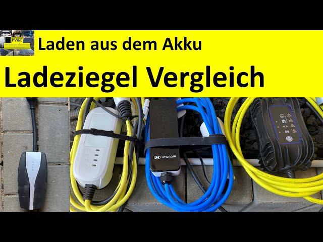 E-Auto aus 24V-Akku oder Powerstation laden: Tesla UMC2, Hyundai- und VW-Ladeziegel im Test