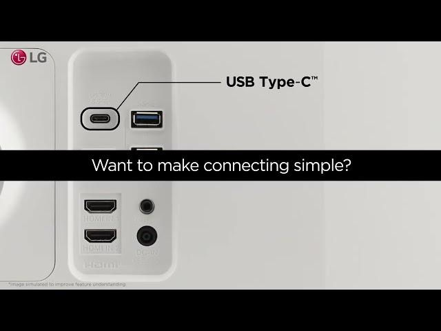 LG UltraWide Feature - USB Type C