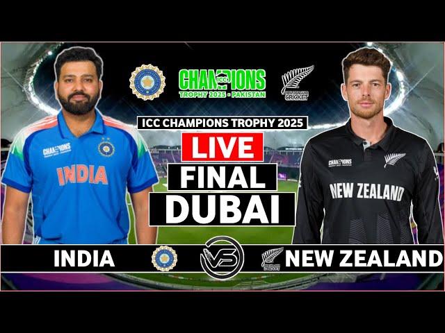 ICC Champions Trophy Final Live: India vs New Zealand Live Score | IND vs NZ Live Score & Commentary