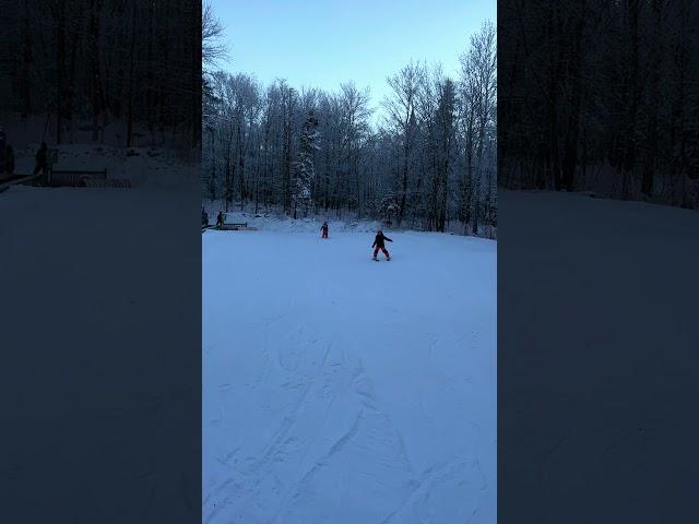 Ski sisters learning how to