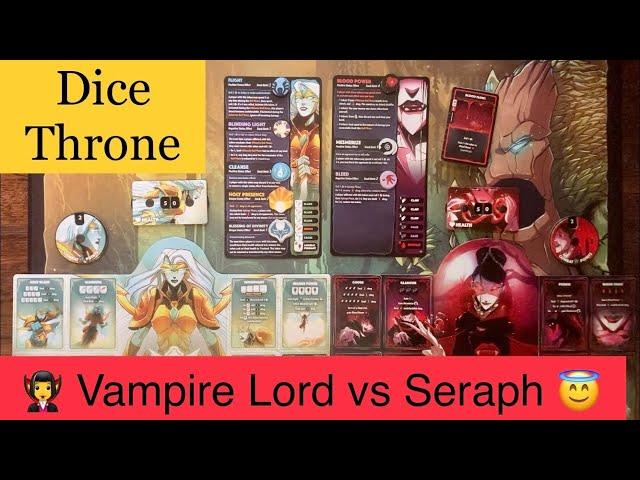 New Dice Throne News and Halloween Battle - Vampire Lord vs Sereph