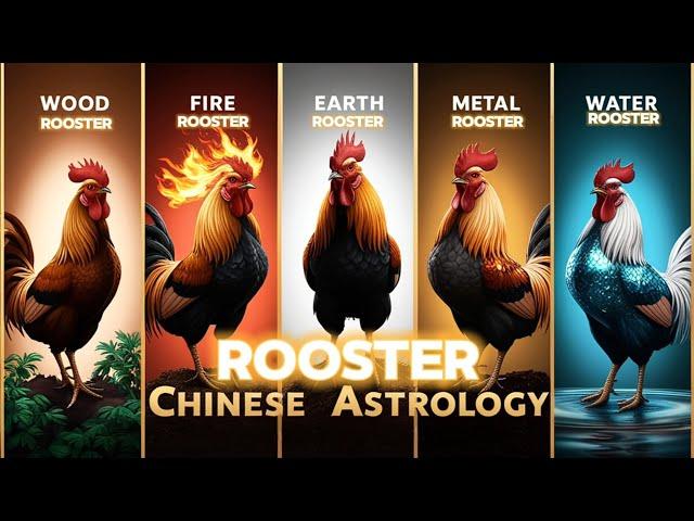 wood, fire, earth, metal, and water Rooster: Chinese Astrology