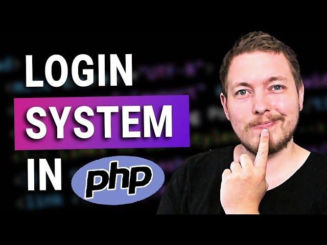 29 | Let's Create A Login System in PHP! | 2023 | Learn PHP Full Course for Beginners