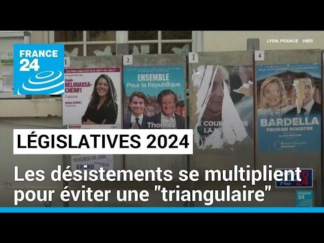 Législatives : les désistements des candidats se multiplient pour éviter une "triangulaire"