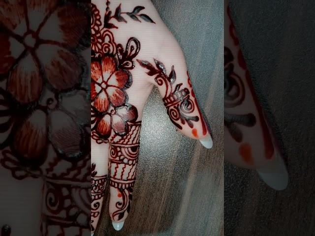 Flower And Leaf Mehndi Design Finger Mehndi Front Hand Mehndi