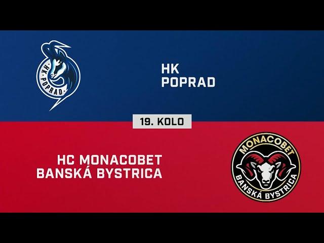 19. kolo: HK Poprad – HC MONACObet Banská Bystrica 2:3 (HIGHLIGHTY)