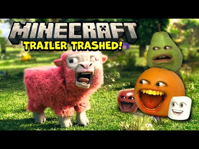 Annoying Orange - The MINECRAFT Movie Trailer Trashed!!