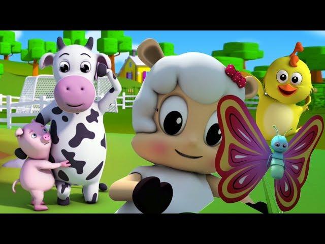 fünf kleine farmees | Springen Reime für Kinder | Lieder für Babys | Five Little Farmees Rhyme