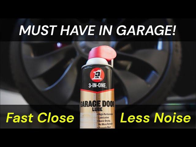 How To Get Rid of Garage Door Squeak and Make It Close Faster!