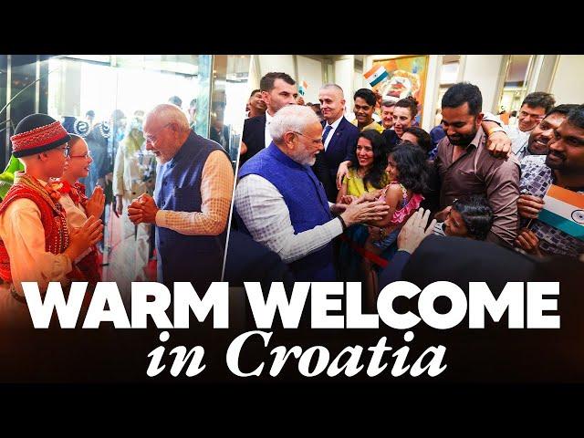 LIVE: PM Modi arrives to a warm welcome from Indian community in Zagreb, Croatia