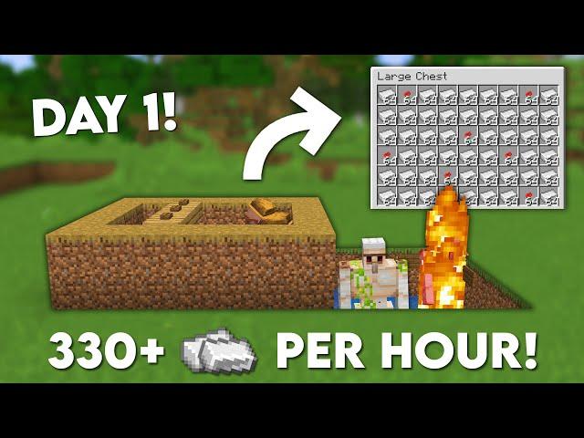 The Easiest IRON Farm in Minecraft - Tutorial 1.21+