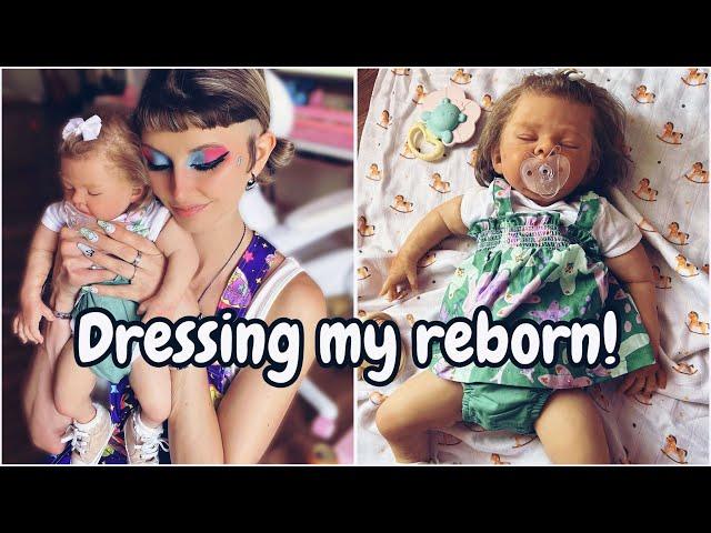 Dressing Reborn Doll,  Ellie!