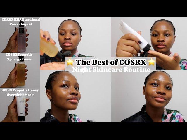 Night Skincare  Best of COSRX BHA Liquid, Propolis Synergy Toner, COSRX Honey Overnight Mask 2021