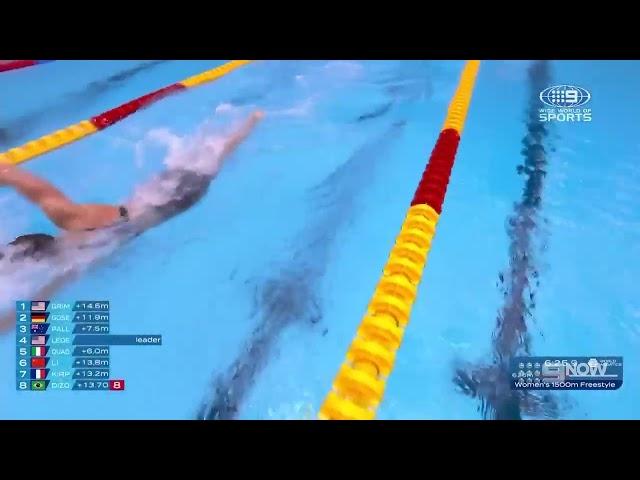 Katie Ledecky- Women's 1500m Freestyle FINAL- World Swimming Championships,2023 Fukuoka