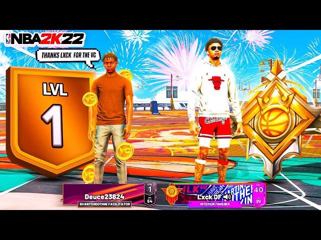 LEGEND SURPRISES ROOKIES WITH VC IN NBA 2K22! LEGEND + LEVEL 1 = BEST DUO! LEGEND HELPS ROOKIE 2K22