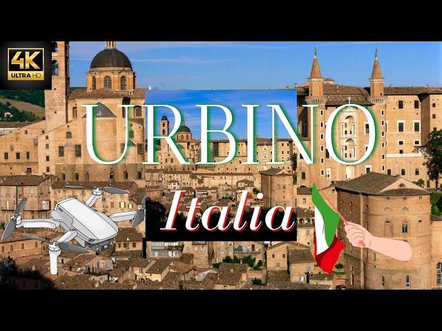 Urbino Citta Italy, Beautiful Drone & Aerial Video Tour of Urbino Italia in 4k