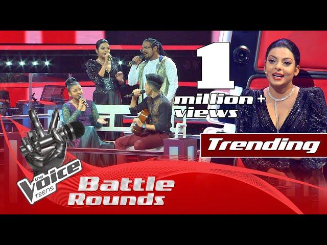 The Battles : Chamindu Kaushal V Malsha Dewshani | Hawasaka Ma (හවසක මා) | The Voice Teens Sri Lanka