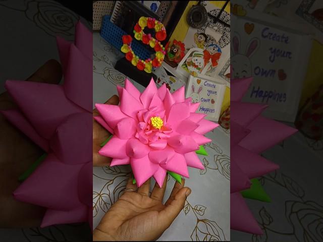 Diy lotus flower #diy #viralshorts #diyviral #diycraft #lotusflower #craft #shortsdaily #shortsfeed