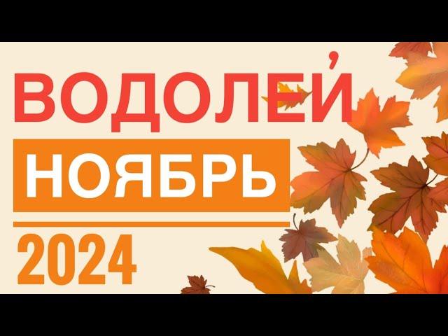 ВОДОЛЕЙ ️ НОЯБРЬ 2024 ТАРО ПРОГНОЗ НА МЕСЯЦ  12 ДОМОВ ГОРОСКОПА TAROT NAVIGATION