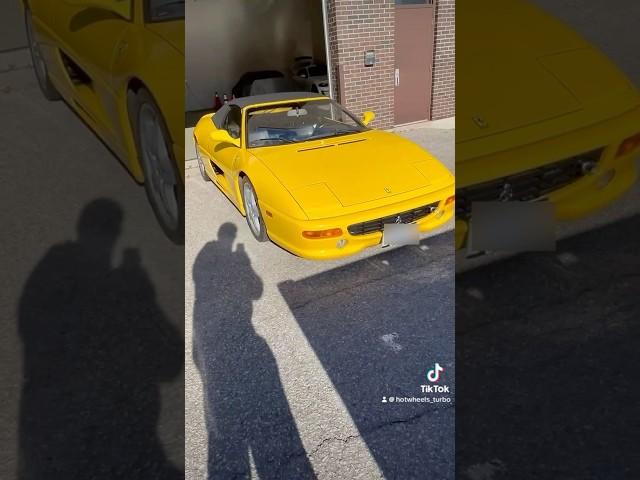 Spotted A Yellow Ferrari F355 Spider Serie Fiorano #ferrari #ferrarif355 #shorts