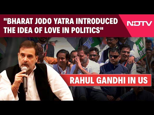 Rahul Gandhi Today News | Rahul Gandhi: "Bharat Jodo Yatra Introduced The Idea Of Love In Politics"