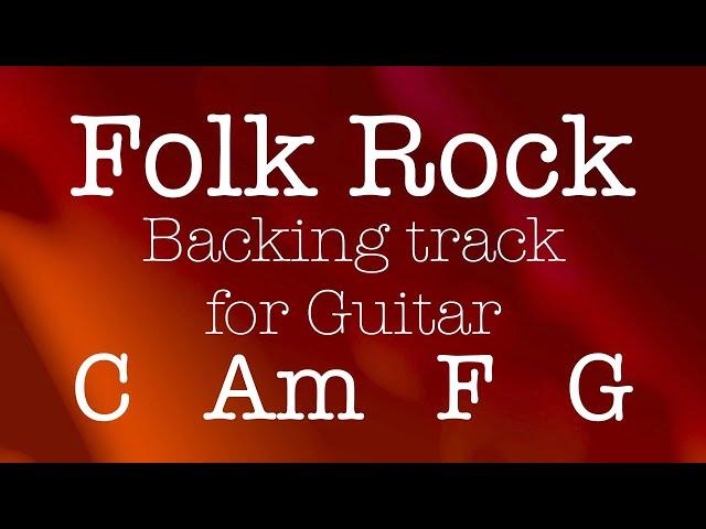 Folk Rock C Am F G, 124bpm. Backing track for Guitar! Play along, improvise, have fun!