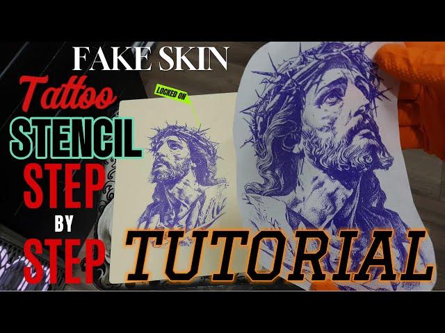 How to Create a Perfect Tattoo Stencil THE RIGHT WAY - Step By Step- TUTORIAL